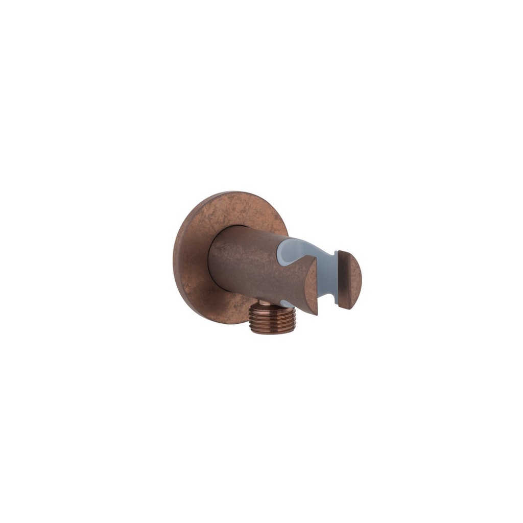 [17325] Sola Hand Shower Holder & BP - Antique Bronze