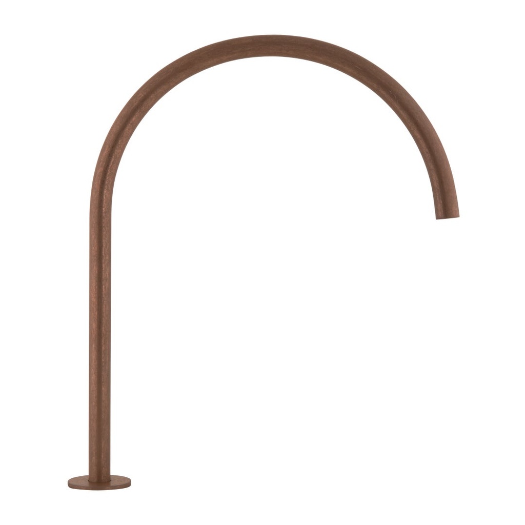[17355] Thin Bench Mounted Spout - Antique Bronze