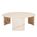 Henry Marble Coffee Table - Natural Brown Vein Marble