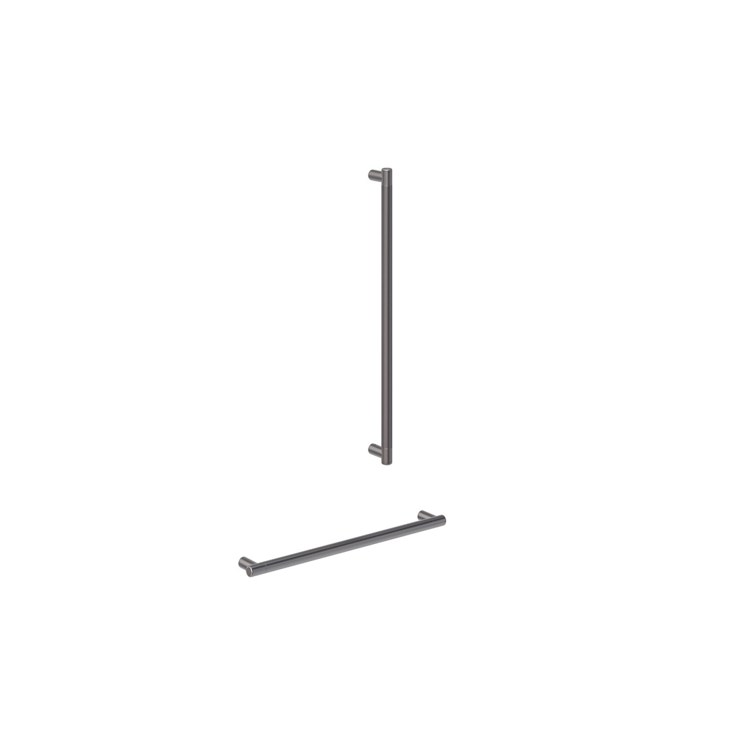 Aliro Accessible Shower Grab Rail Set - Brushed Gunmetal