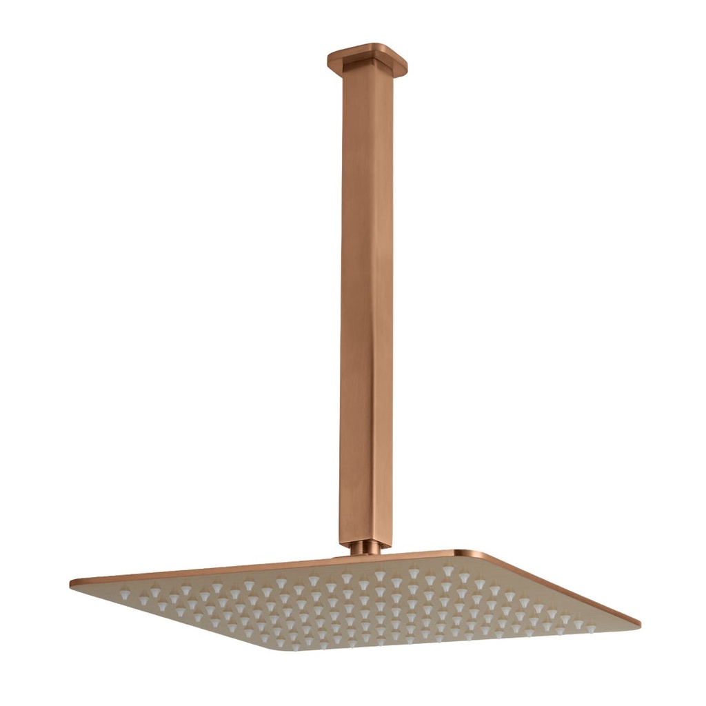 [17436] Nesso Shower Dropper &amp; Head Set - Brushed Copper