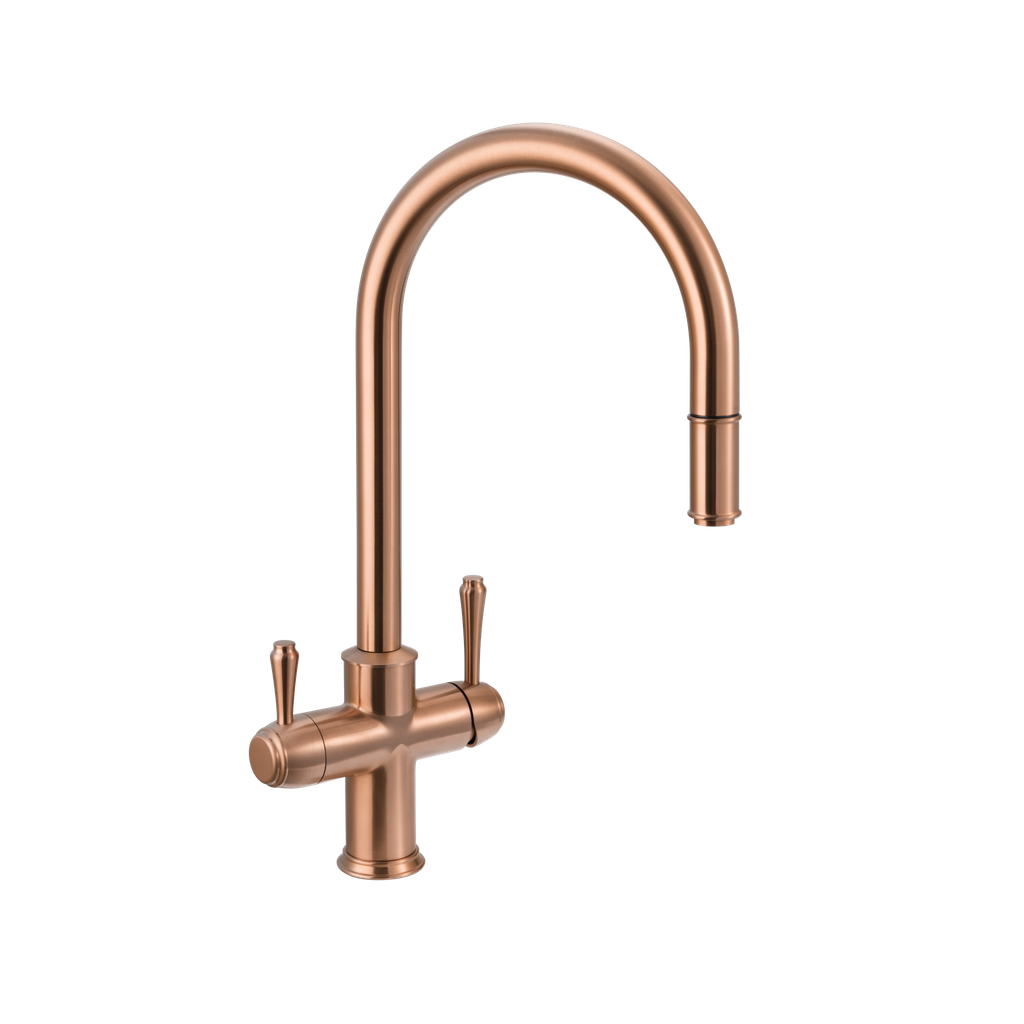 [17488] Kingsley 3-Way Pull-Out Filter Tap - Brushed Copper