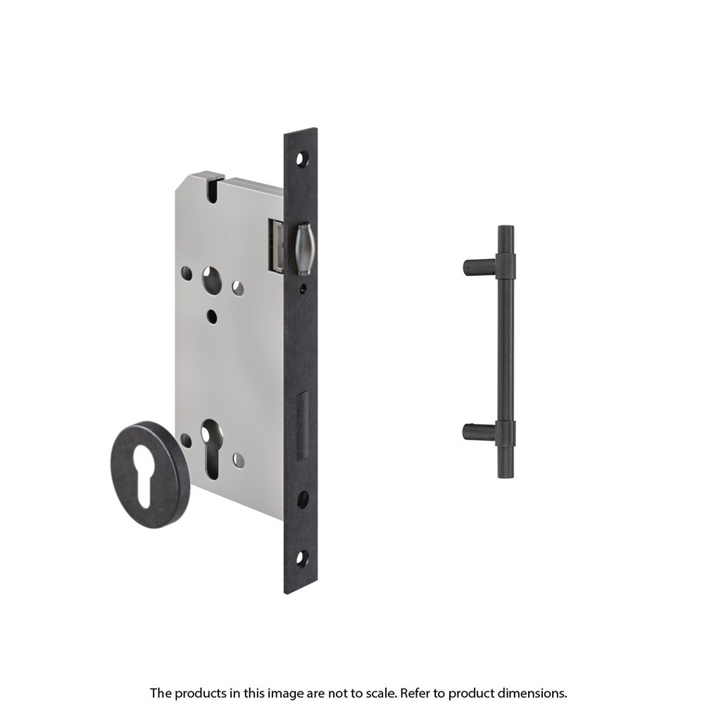 [17571] Modi Adjustable Entry Door Pull &amp; Lock Set 300mm - Antique Slate