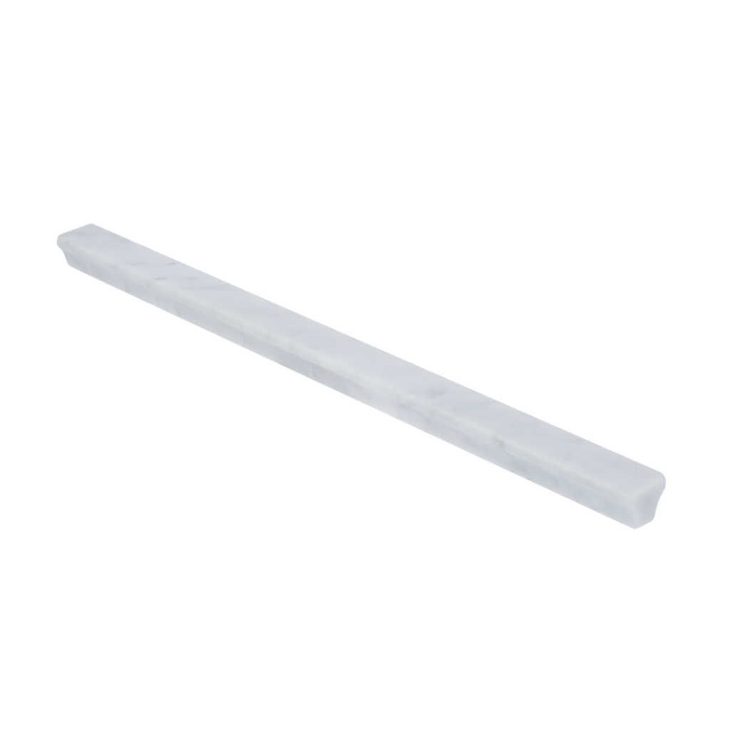 [17595] Pedra Cabinetry Pull 400mm - Carrara Marble