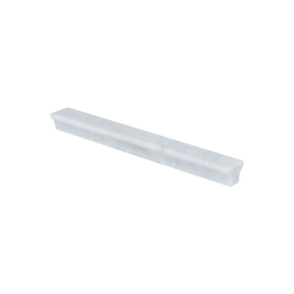 [17599] Pedra Cabinetry Pull 220mm - Carrara Marble