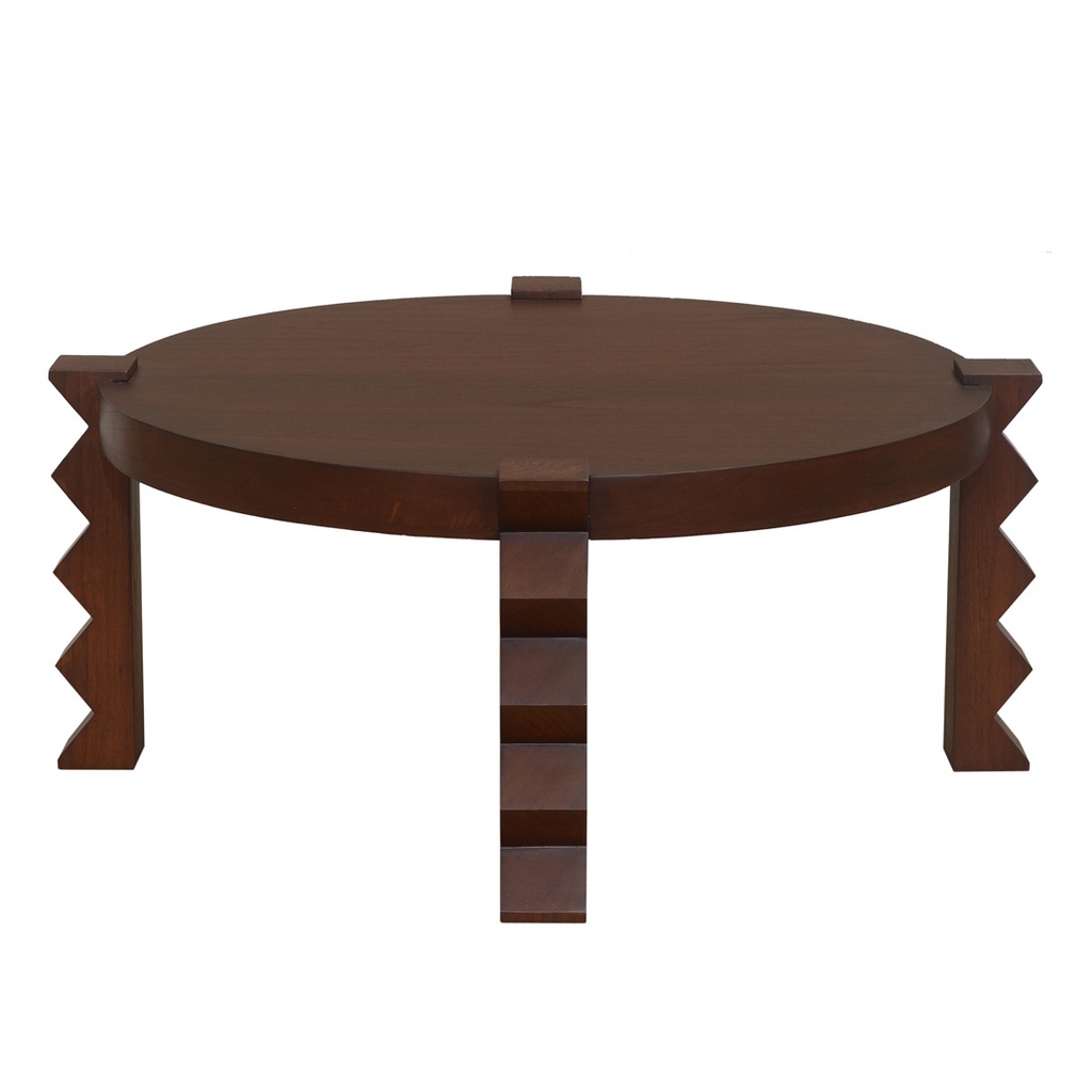 [CTO-TROV-CRK-CHESTNUT] Trove Crinkle Coffee Table - Chestnut