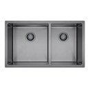 Vita Double Kitchen Sink 760mm - Antique Steel