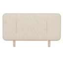 Hugo Bridge Bedhead - White Bark - Matt Oatmeal
