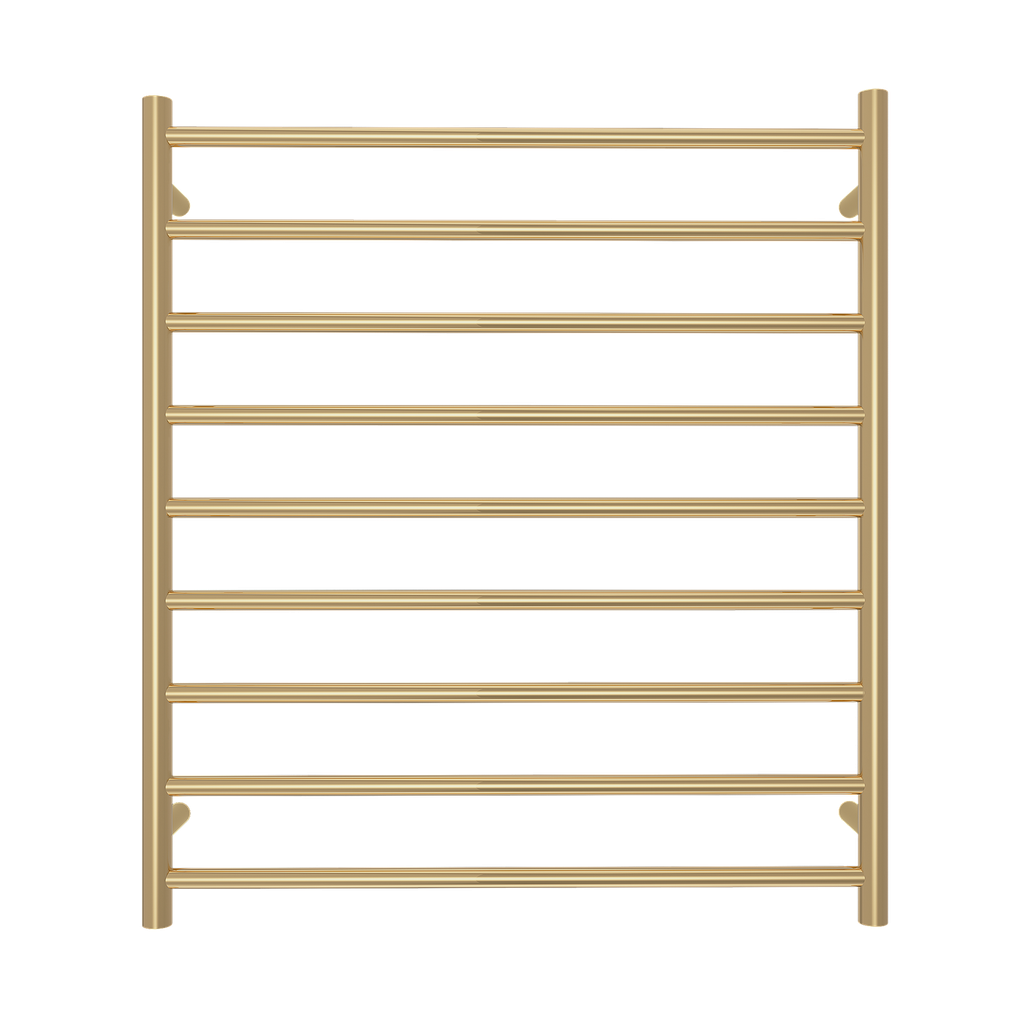 Elysian 9-Bar Heated Towel Ladder (12v) - Brushed Brass