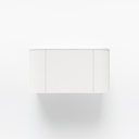 Zahara Curved Fluted Single Vanity 900mm - White