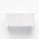 Zahara Curved Fluted Vanity 1164mm - White