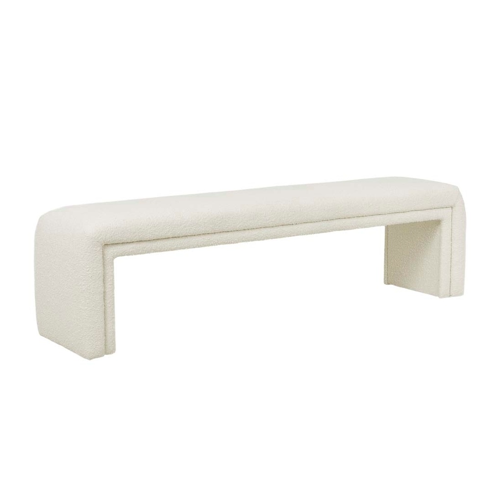 [HUGO-LAYER-BENCH-SEAT-CHALK-BOUCLE-BEN-HUGO-LAY-X] Hugo Layer Bench Seat - Chalk Boucle