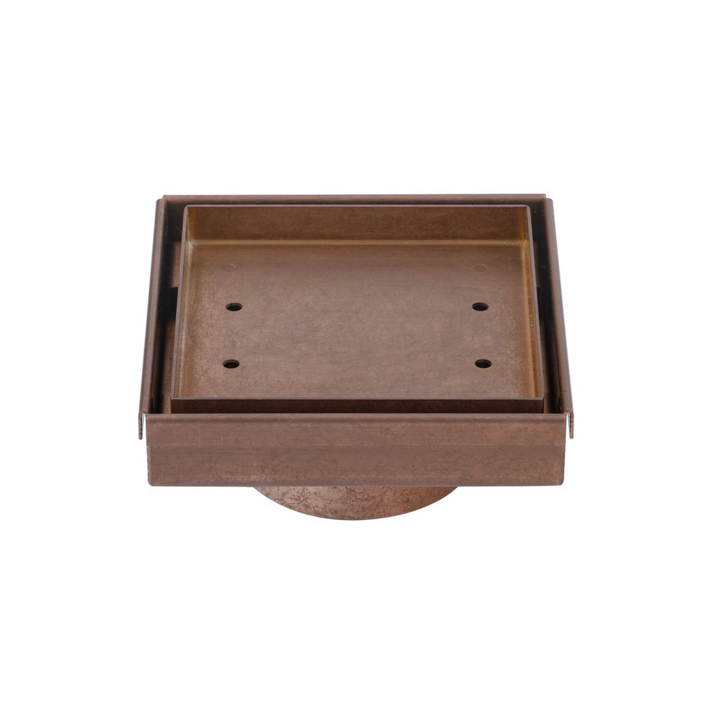 Pixi Tile Insert Floor Waste 125mm - Antique Bronze