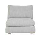 Hugo Marla 1 Seater Center Sofa - Ice Grey
