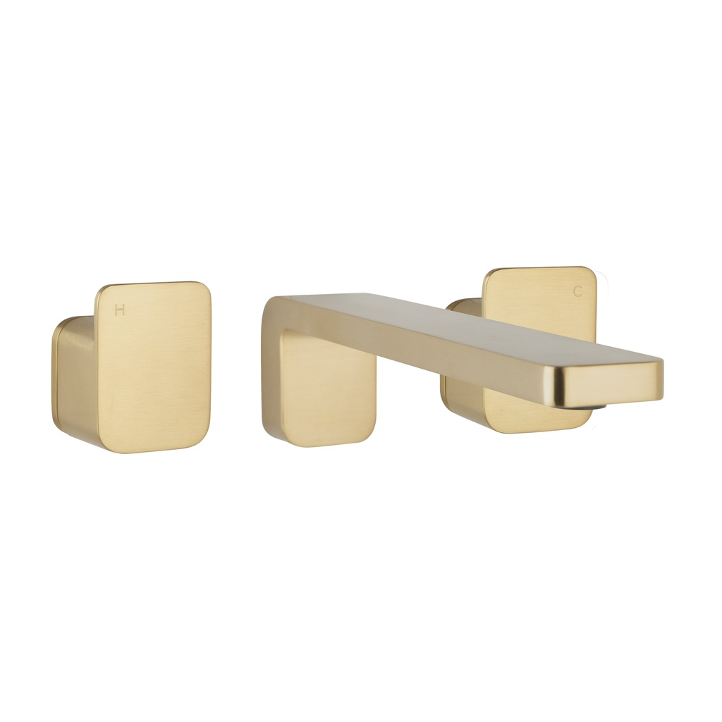 [17936] Nesso Assembly Taps & Spout Set - Brushed Brass