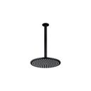 Shower Dropper Round 300mm &amp;amp; Head Set - Matte Black