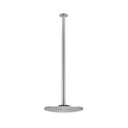 Shower Dropper Extended Round 600mm &amp;amp; Head Set - Brushed Nickel
