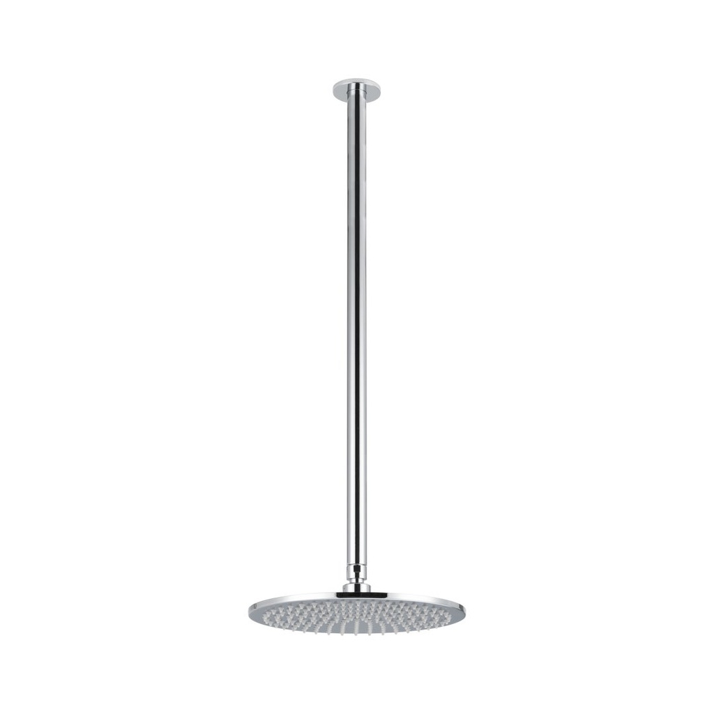 [18127] Shower Dropper Extended Round 600mm &amp; Head Set - Chrome