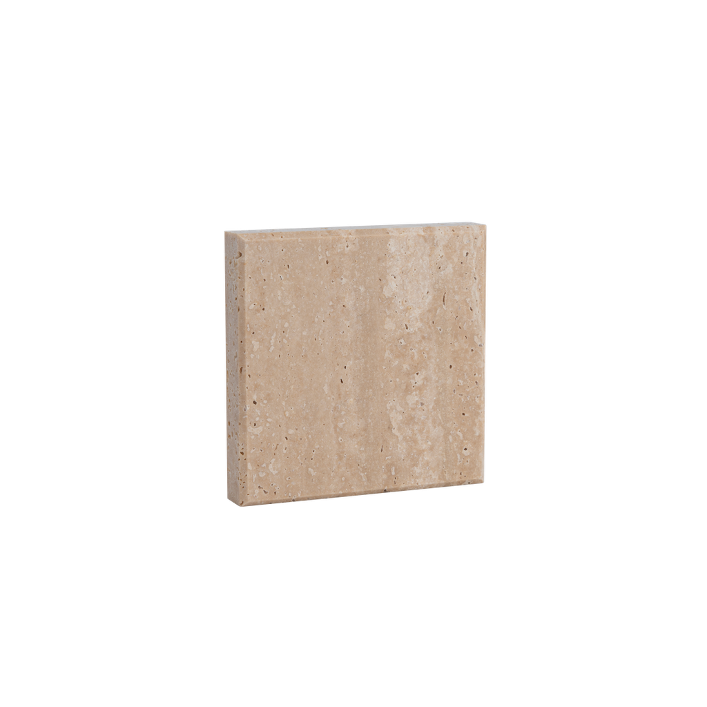 [18144] Stone Top Sample - 100x100mm - Travertine