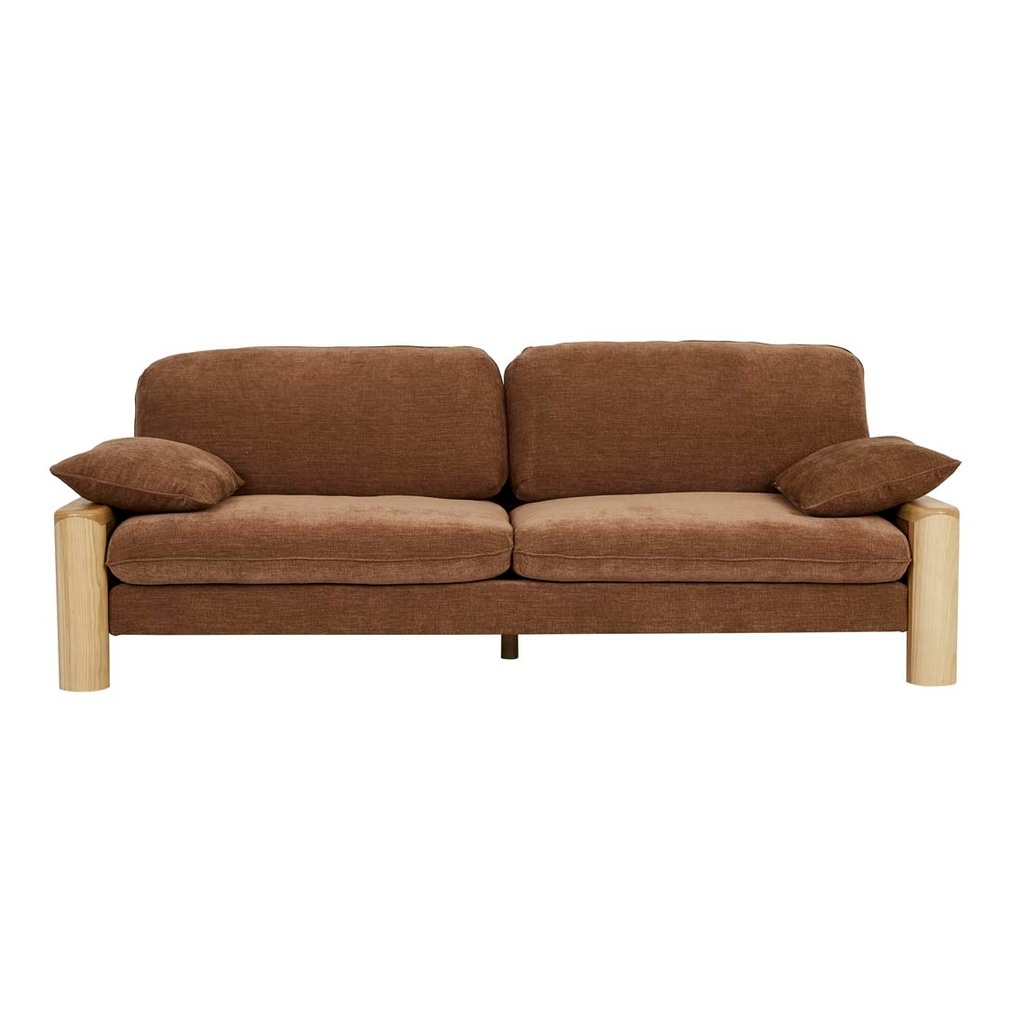 Hugo Remy 3 Seater Sofa - Copeland Hazel - Natural Ash