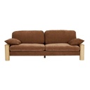 Hugo Remy 3 Seater Sofa - Copeland Hazel - Natural Ash