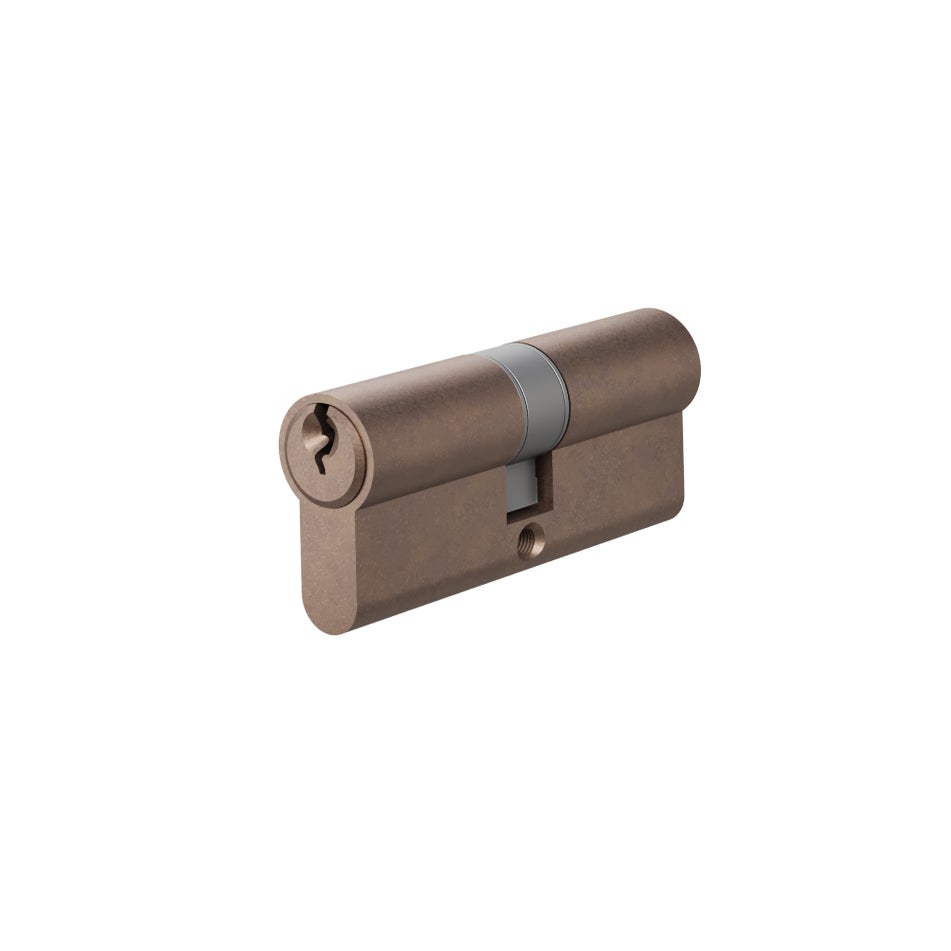 Euro Cylinder Double (Key/Key) 70mm - Antique Bronze