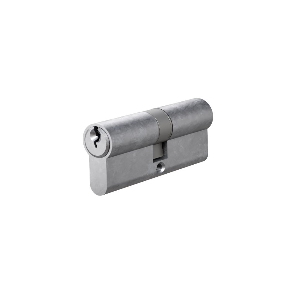 Euro Cylinder Double (Key/Key) 70mm - Antique Steel