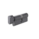 Euro Cylinder Single (Key/Turn) 70mm - Antique Slate
