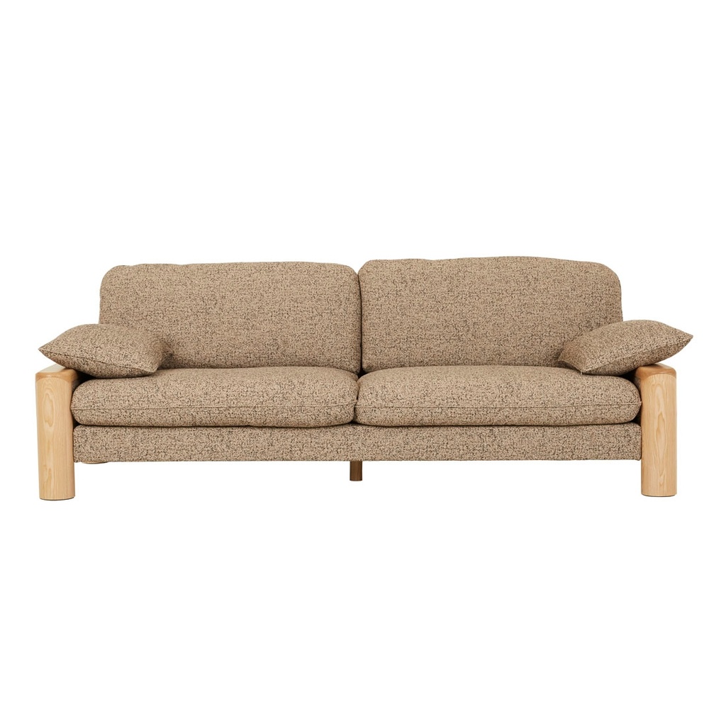 Hugo Remy 3 Seater Sofa - Sand Speckle - Natural Ash