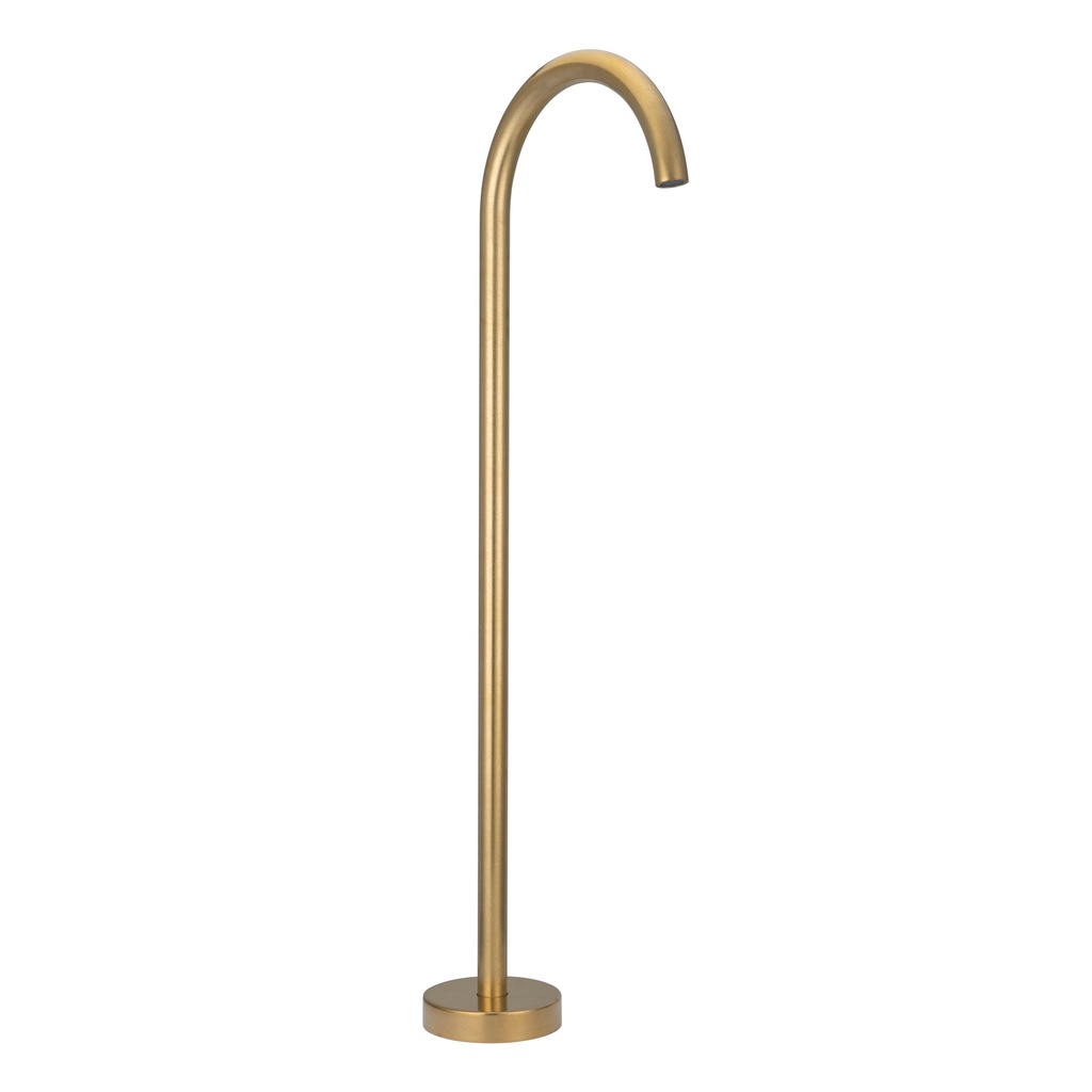 Floor Mounted Bath Filler - Tumbled Aged Brass