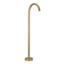 Floor Mounted Bath Filler - Tumbled Aged Brass