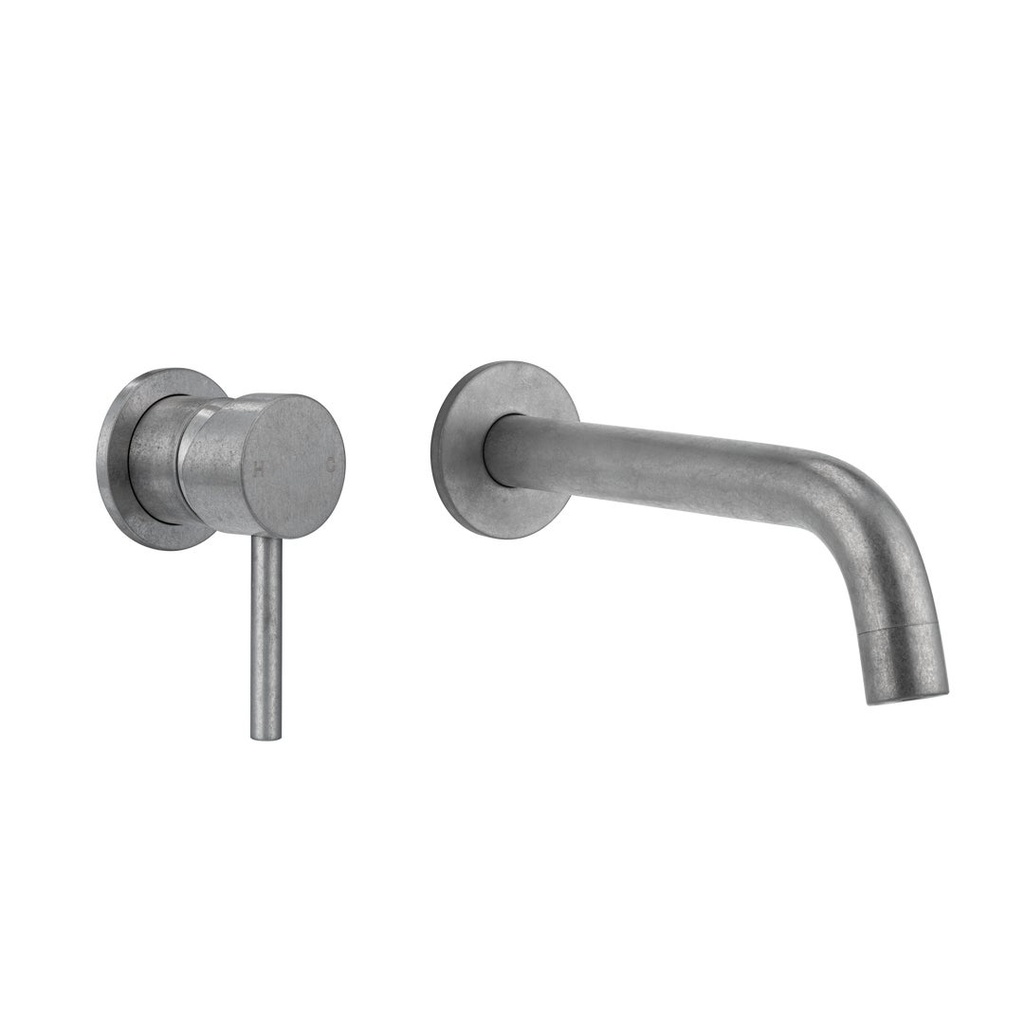 Sola Minimal Mixer & Spout Set - Antique Steel
