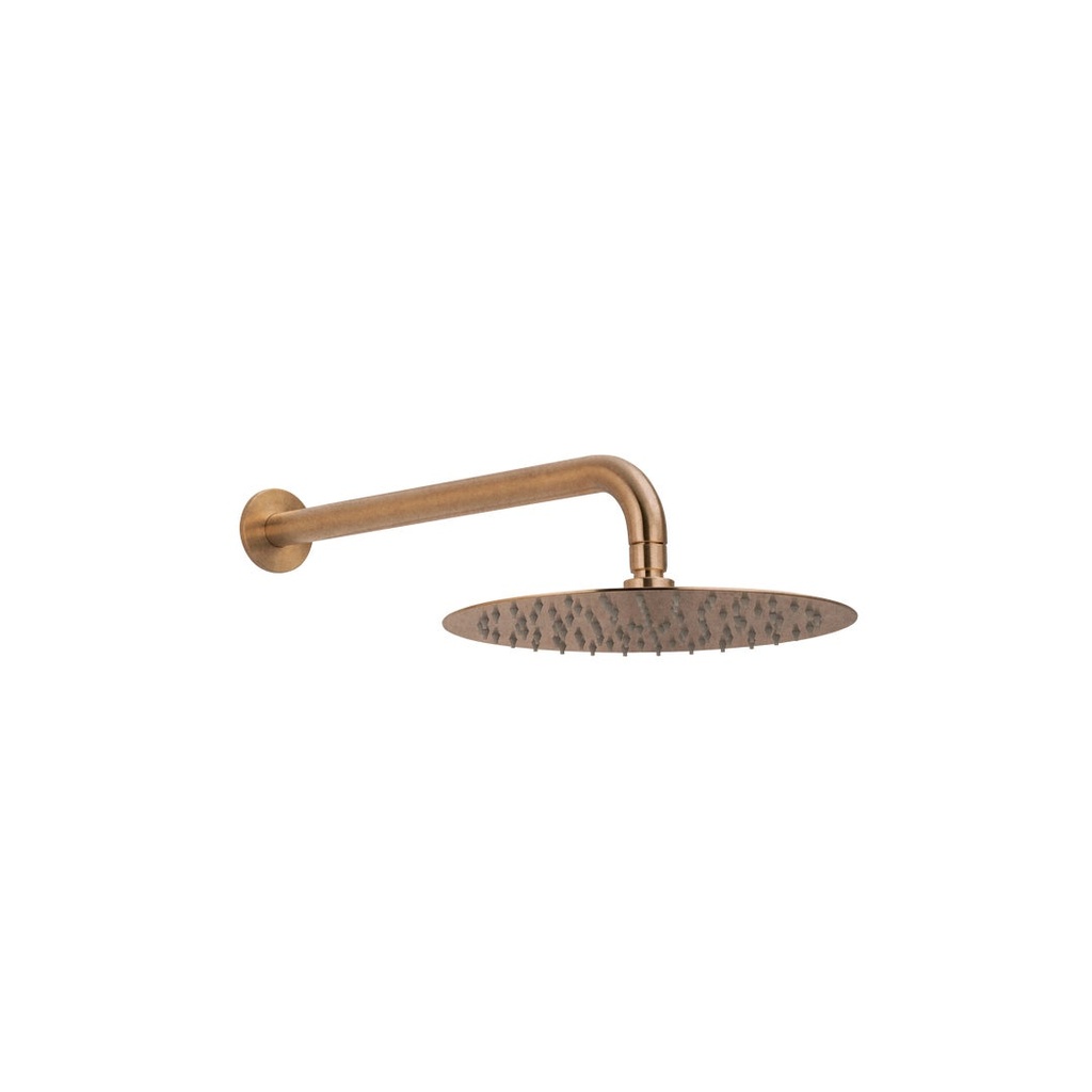 [19082] Sola Shower Arm & Head Set - Antique Aurum