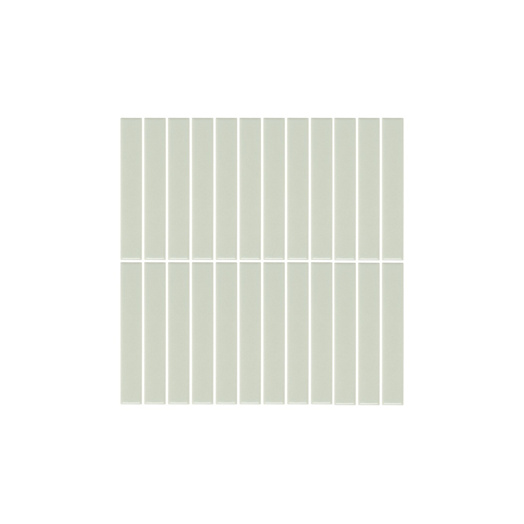 Atami Finger Mosaic Tile - Sage Green