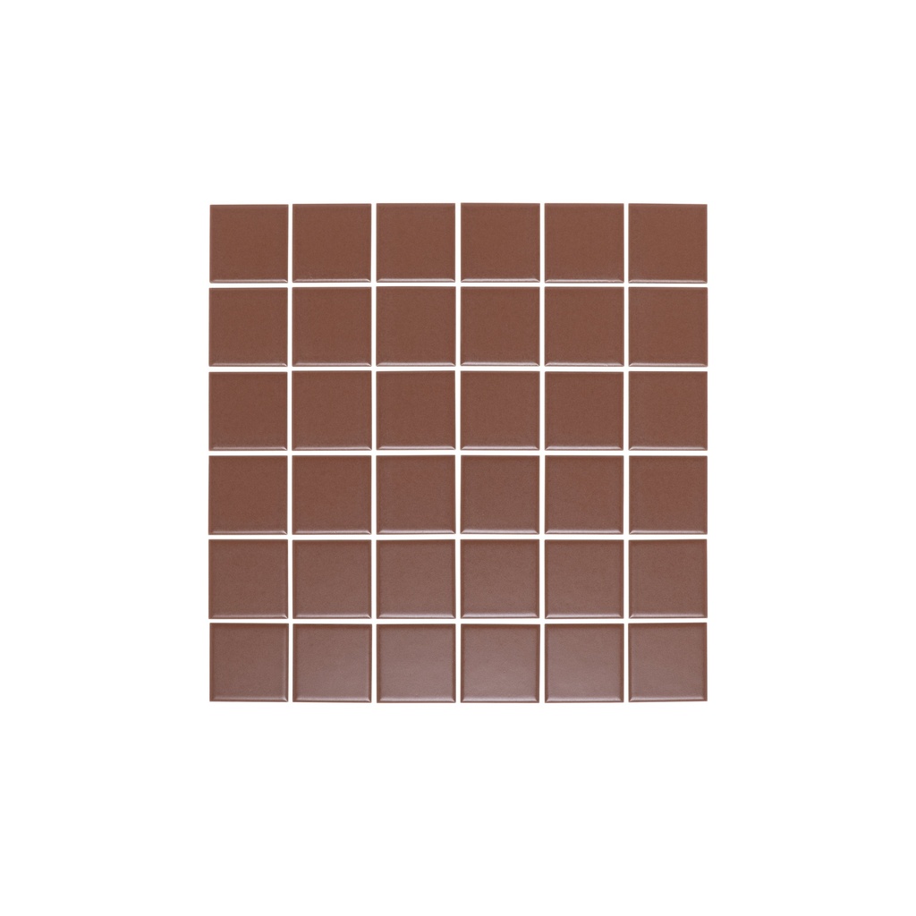 [19128] Atami Small Square Mosaic Tile - Chocolate