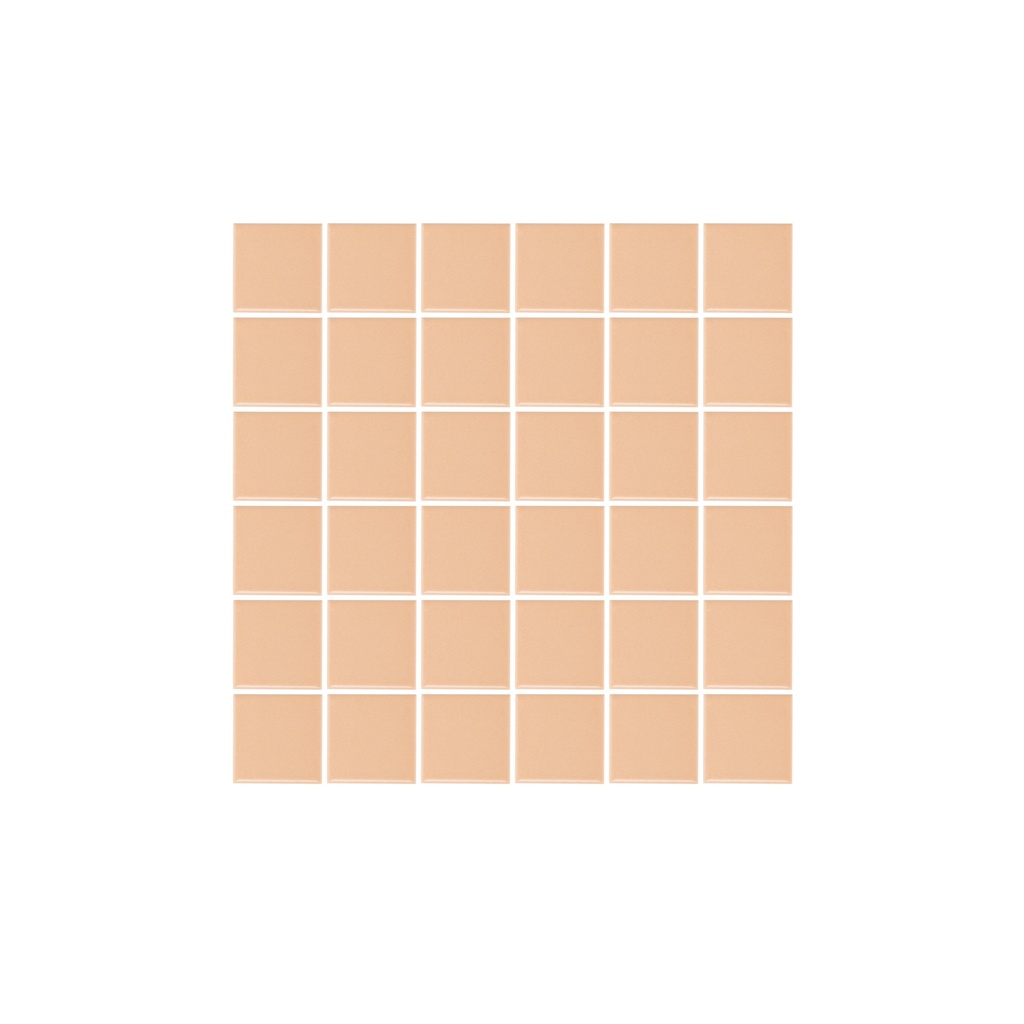 Atami Small Square Mosaic Tile - Peach