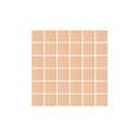 Atami Small Square Mosaic Tile - Peach