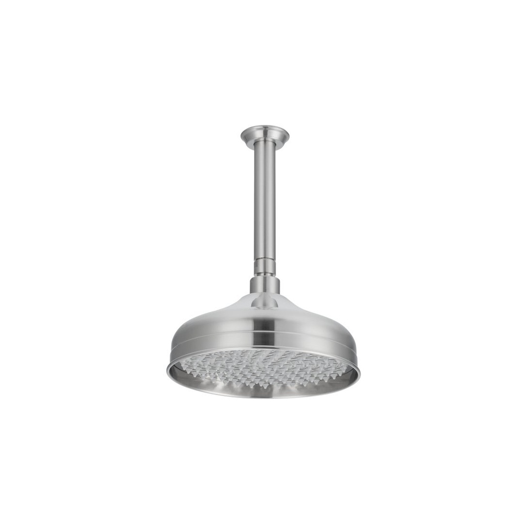 [19141] Kingsley Shower Dropper 150mm and Head Set - Brushed Nickel