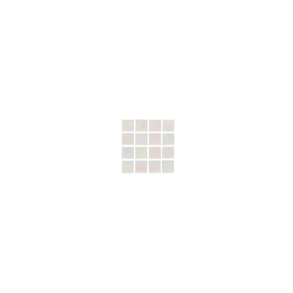 Rumoi Glass Mosaic Pool Tile - White Pearl (Sample)