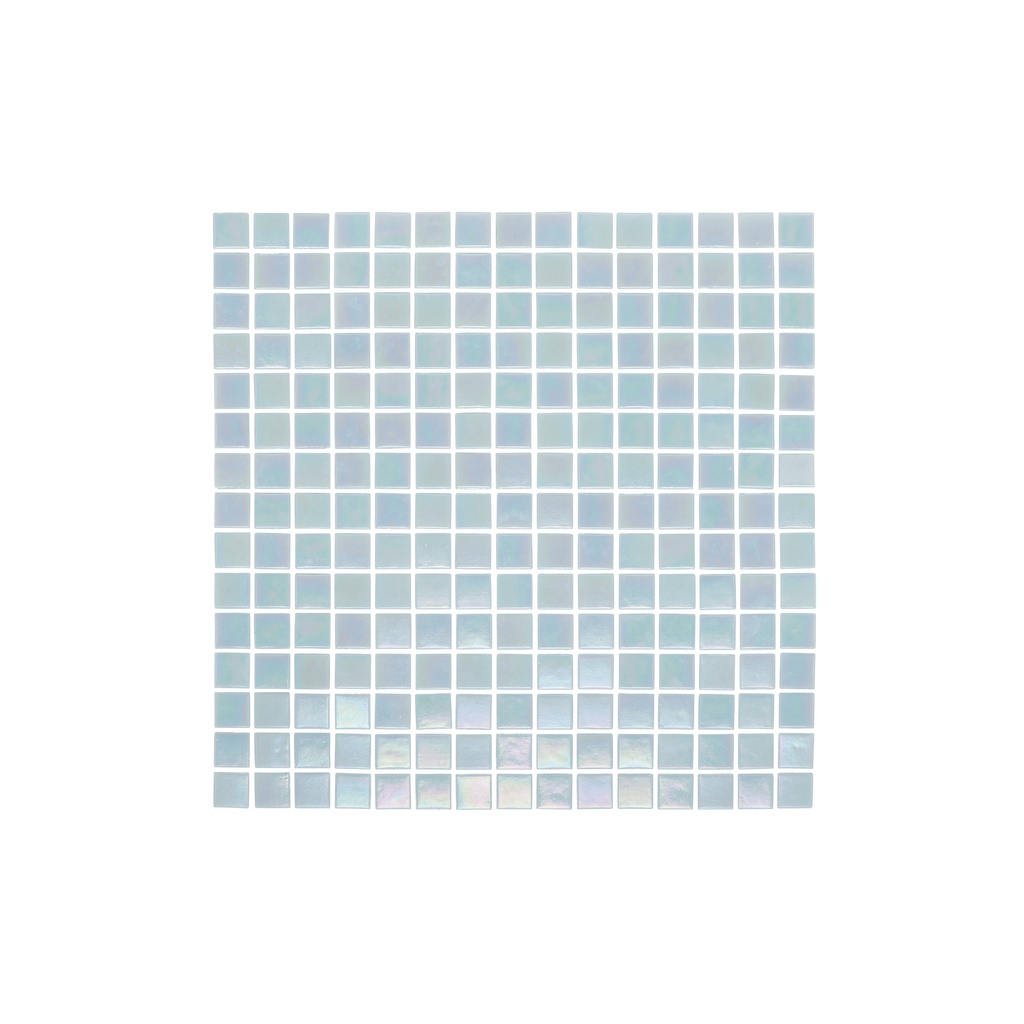 [19174] Rumoi Glass Mosaic Pool Tile - Blue Pearl