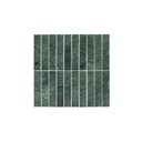 Saroma Natural Stone Inverted Finger Mosaic Tile - Green Marble