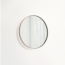 Round LED Mirror 600mm - Tumbled Aged Brass
