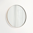 Round LED Mirror 800mm - Tumbled Aged Brass