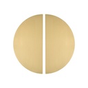 Imes Half Moon Entry Door Pull (Pair) - Brushed Brass
