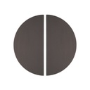 Imes Half Moon Entry Door Pull (Pair) - Brushed Gunmetal