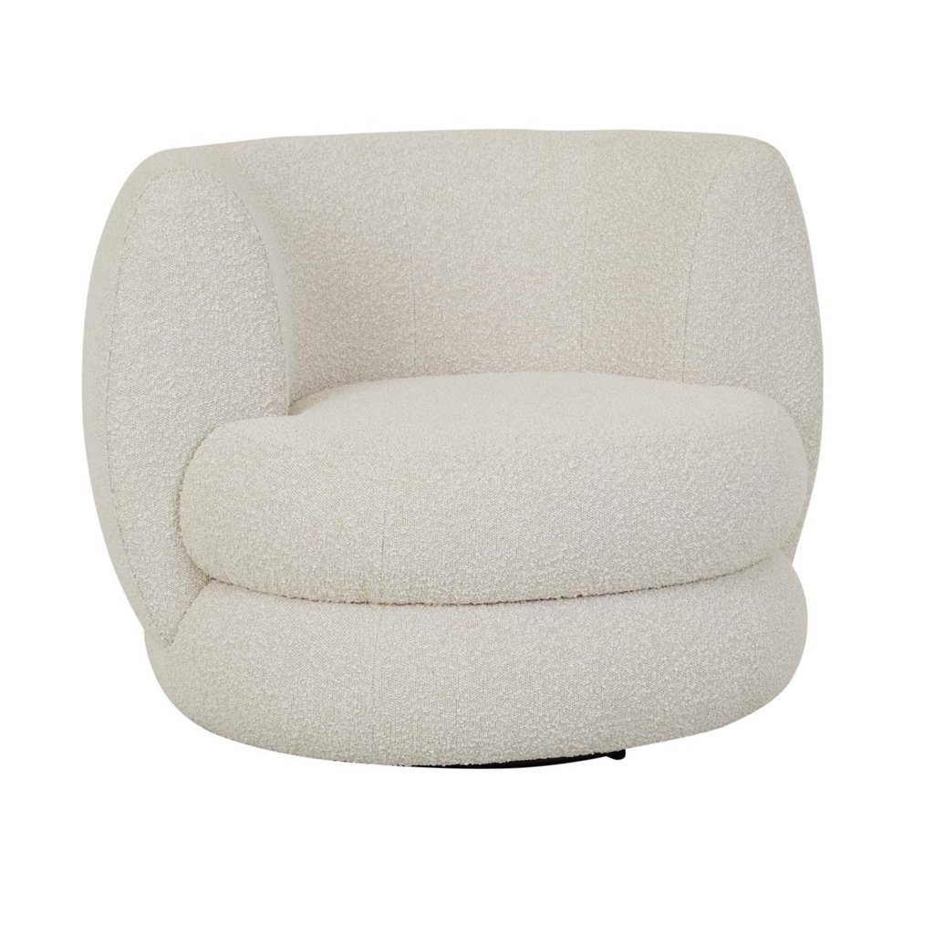 Hugo Vera Swivel Sofa Chair - Oat Boucle