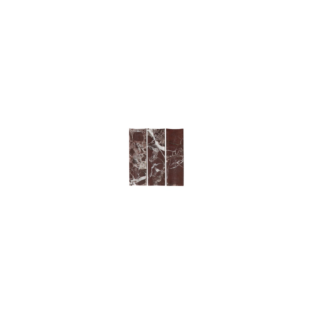 Rosso Levanto Inverted Finger Mosaic Tile (Sample)