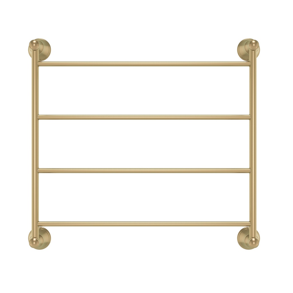 Kingsley Heated Towel Ladder - Brushed Brass