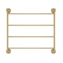 Kingsley Heated Towel Ladder - Brushed Brass