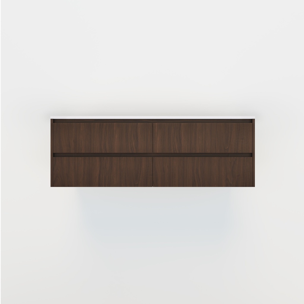 Addison - Double Vanity 1500mm - Walnut